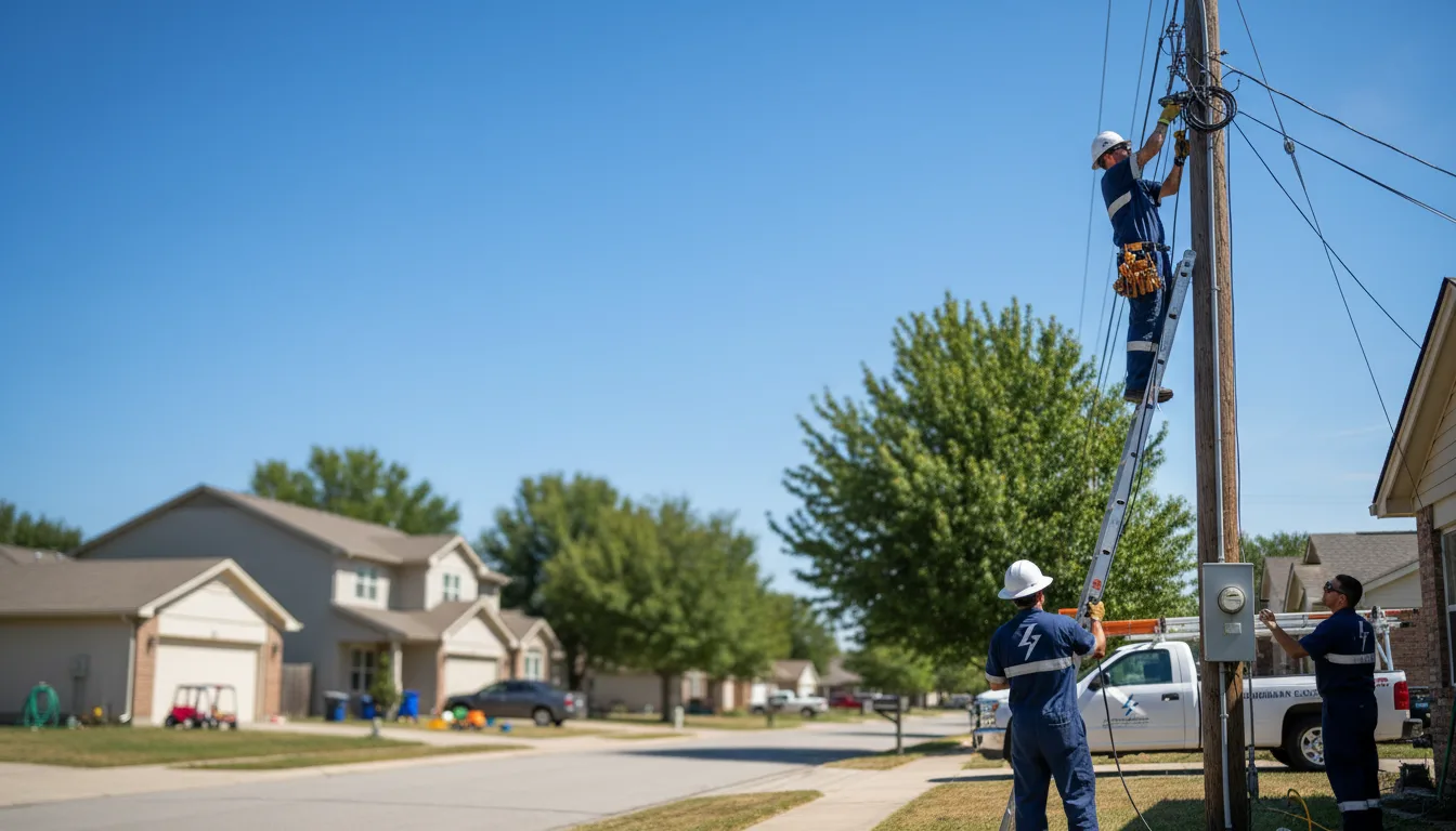 Residential electrician providing installation services in East Lynn, IL